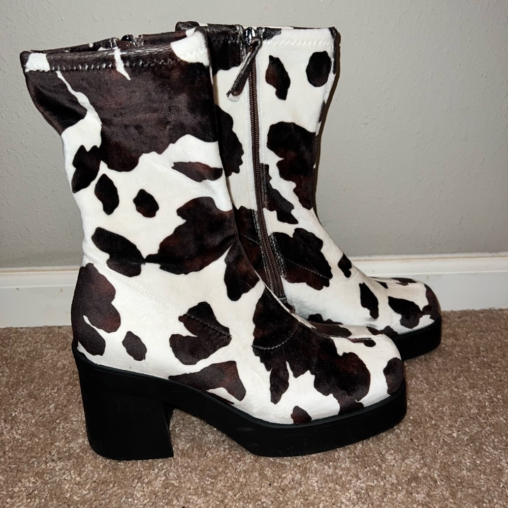 Steve Madden Klayton Boot Cow Print